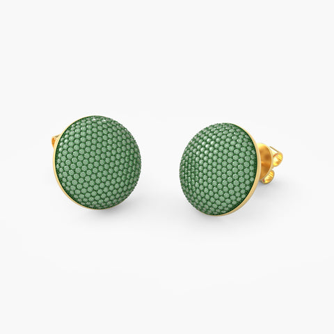 Sphere Studs in Green