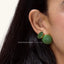 Sphere Studs in Green