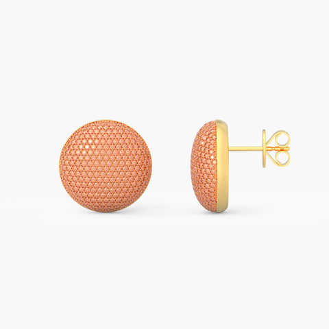 Sphere Studs in Orange