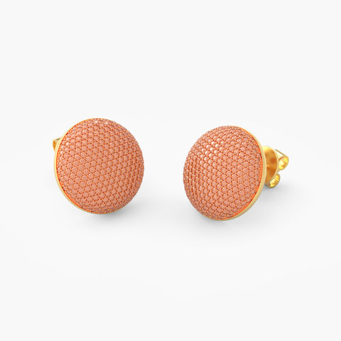 Sphere Studs in Orange