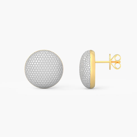 Sphere Studs in White