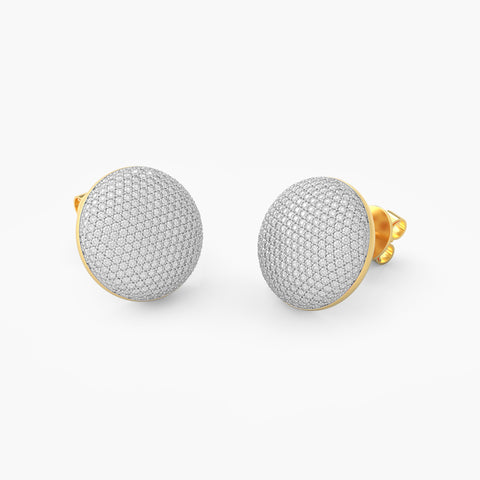 Sphere Studs in White