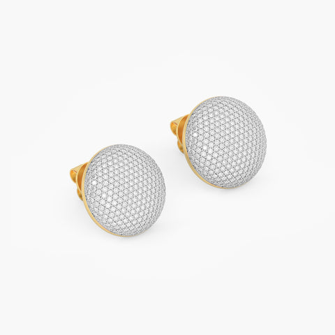 Sphere Studs in White