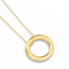 Full Circle Pendant Necklace in Gold