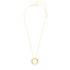 Full Circle Pendant Necklace in Gold