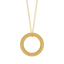 Full Circle Pendant Necklace in Yellow