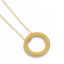 Full Circle Pendant Necklace in Yellow