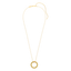 Full Circle Pendant Necklace in Yellow