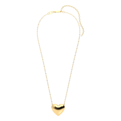 Heart Pendant Necklace in Gold