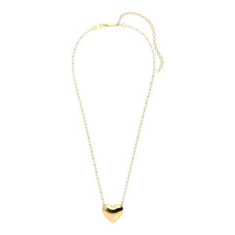 Heart Pendant Necklace in Gold