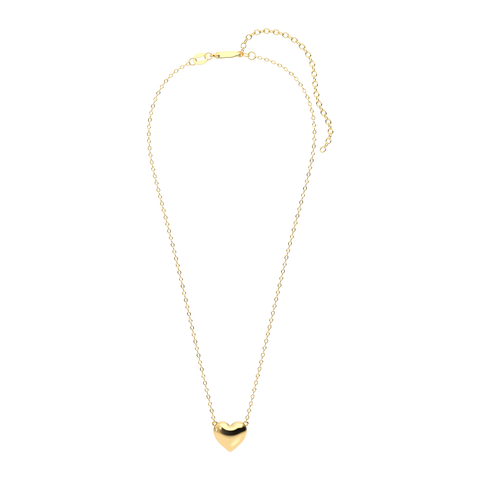 Heart Pendant Necklace in Gold