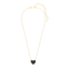 Heart Pendant Necklace in Black