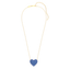 Heart Pendant Necklace in Blue