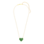 Heart Pendant Necklace in Green