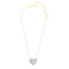 Heart Pendant Necklace in White