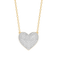 Heart Pendant Necklace in White
