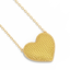 Heart Pendant Necklace in Yellow