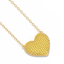 Heart Pendant Necklace in Yellow