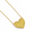 Heart Pendant Necklace in Yellow