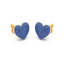 Heart Studs in Blue