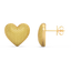 Heart Studs in Yellow