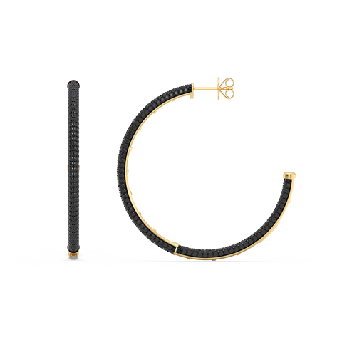 Hoop Earrings in Black