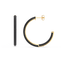 Hoop Earrings in Black