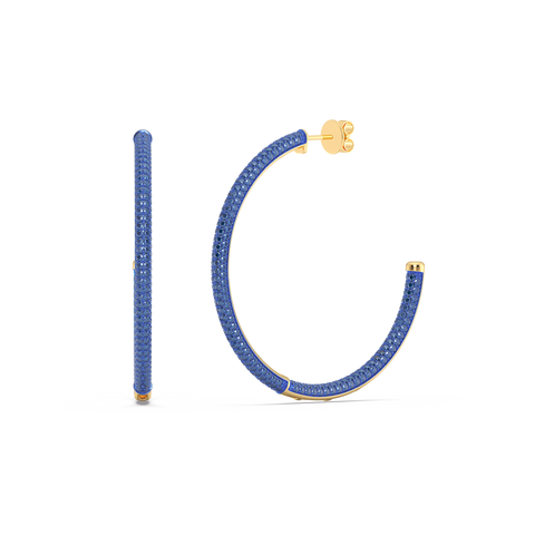 Hoop Earrings in Blue