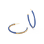 Hoop Earrings in Blue