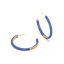 Hoop Earrings in Blue