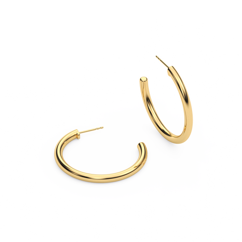 Hoop Earrings in Gold
