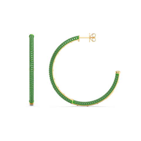 Hoop Earrings in Green