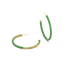 Hoop Earrings in Green