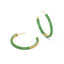 Hoop Earrings in Green
