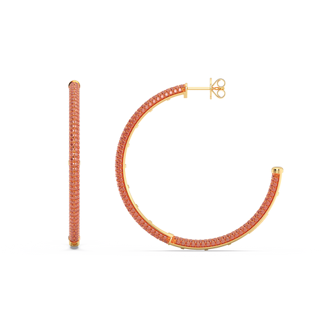 Hoop Earrings in Orange