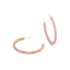 Hoop Earrings in Pink