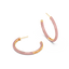 Hoop Earrings in Pink
