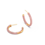 Hoop Earrings in Pink