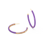 Hoop Earrings in Violet