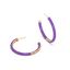 Hoop Earrings in Purple