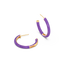 Hoop Earrings in Purple