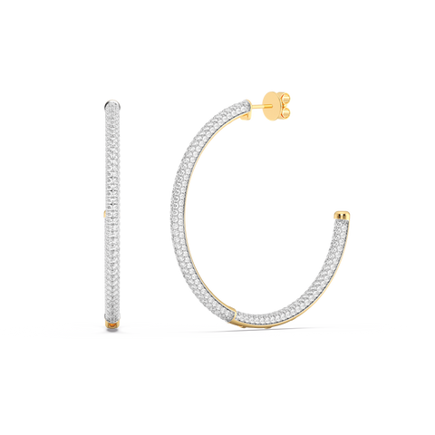 Hoop Earrings in White