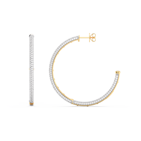 Hoop Earrings in White