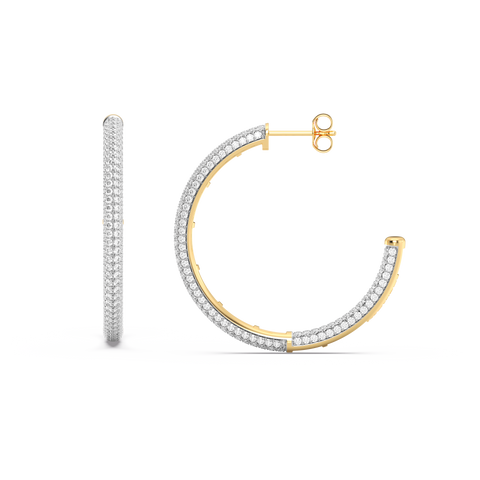 Hoop Earrings in White