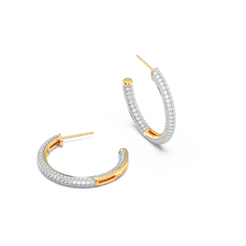 Hoop Earrings in White