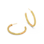 Hoop Earrings in Yellow