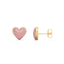 Heart Studs in Pink