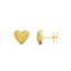 Heart Studs in Yellow