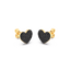 Heart Studs in Black