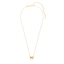 Cube Pendant Necklace in Gold